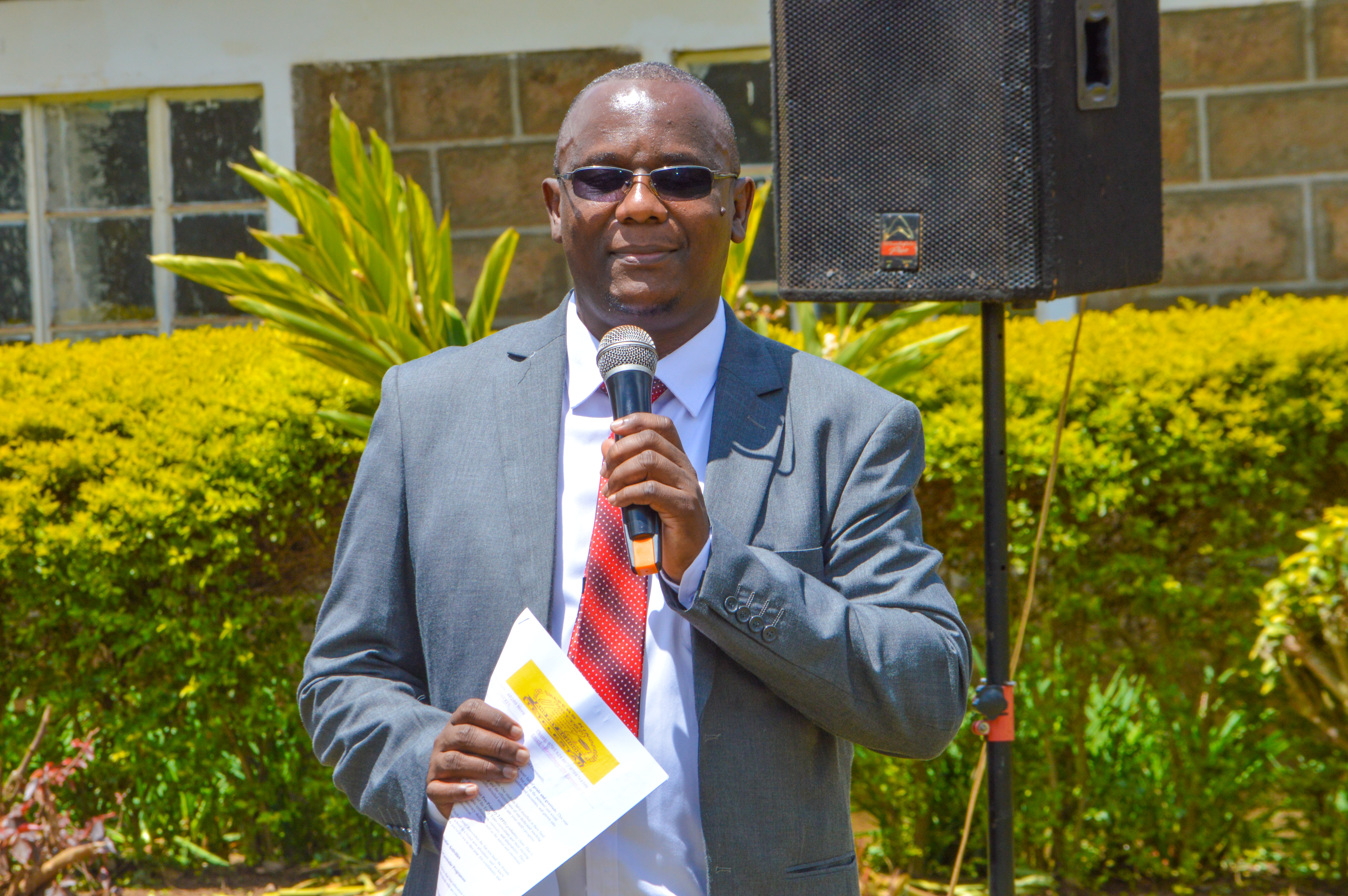 Head of School speaking at graduation ceremony